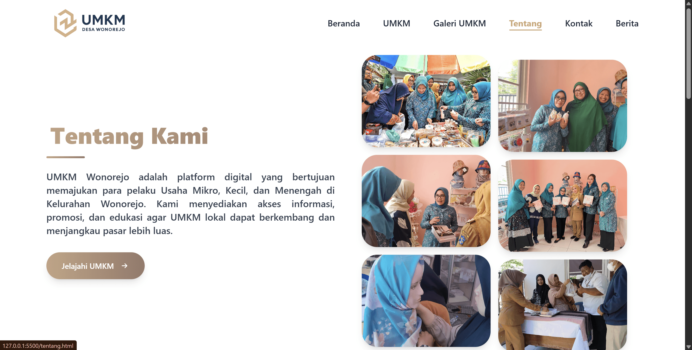 Tentang Website UMKM Wonorejo